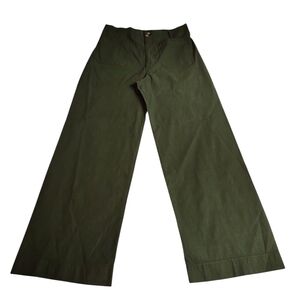 Maeve By Anthropologie The Colette Green Wide Leg Pants Size 30